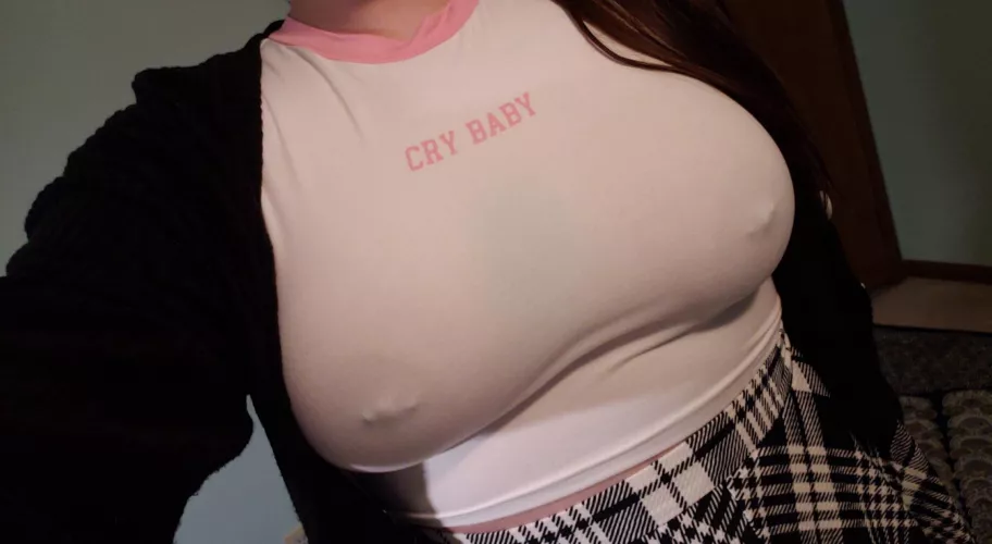 What would you do if you saw my young pierced tits out in public like this?