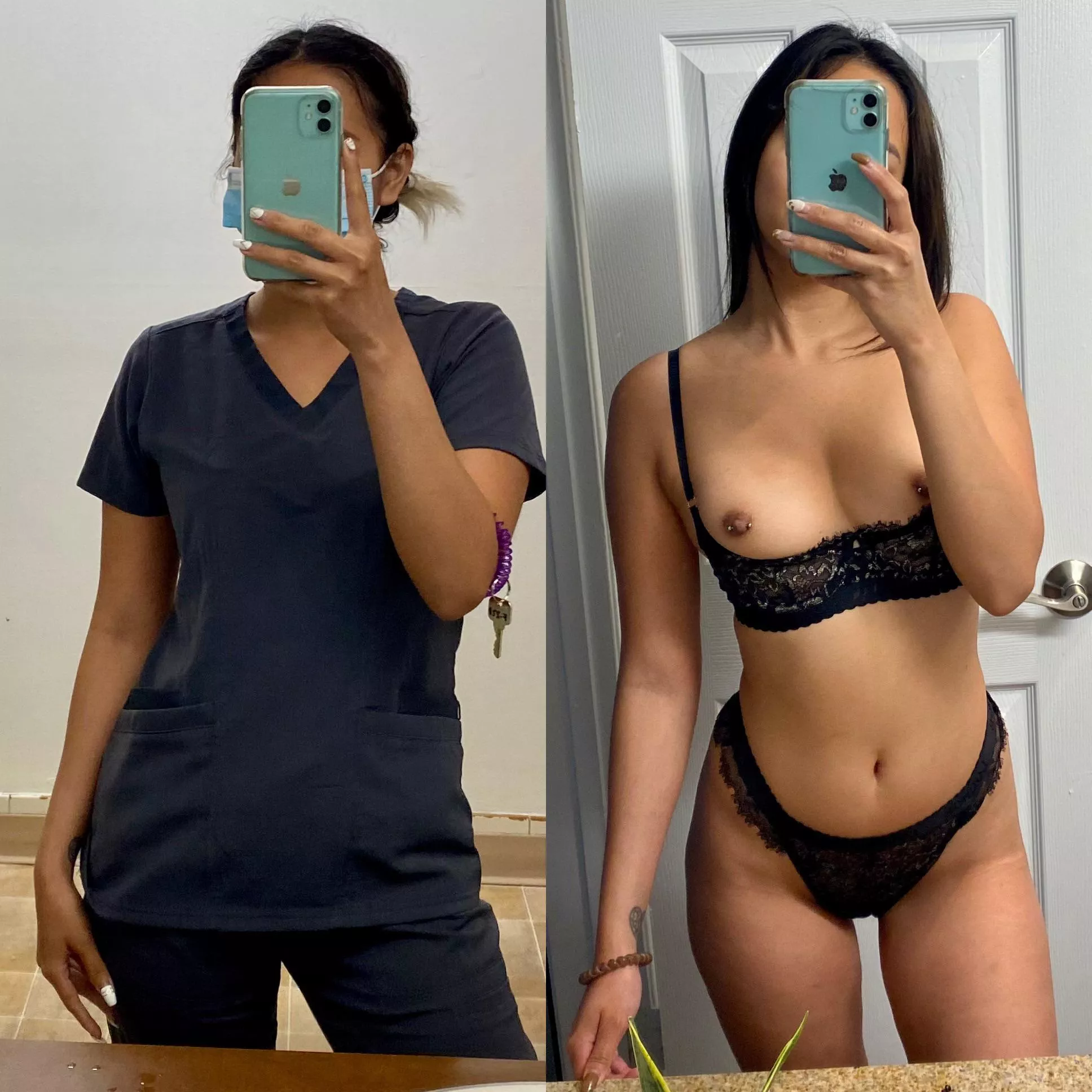 What’s under my scrubs 🤭 should I show my patients??