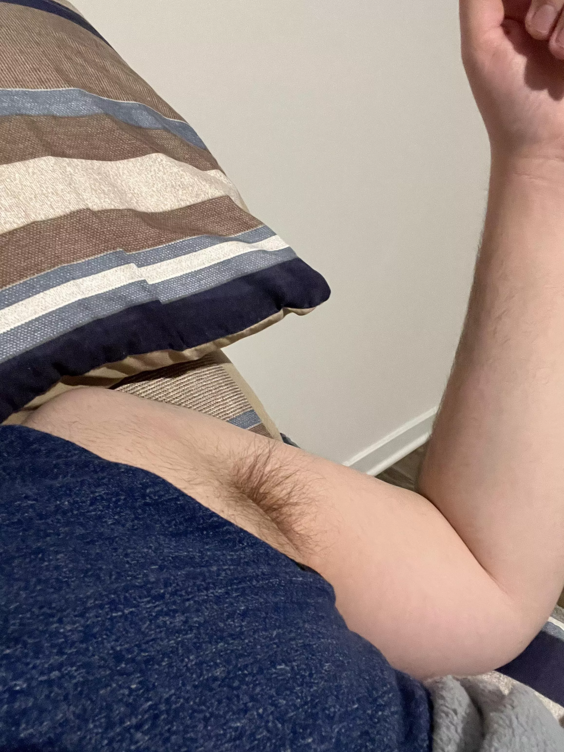 When the pit hair pokes out 😉