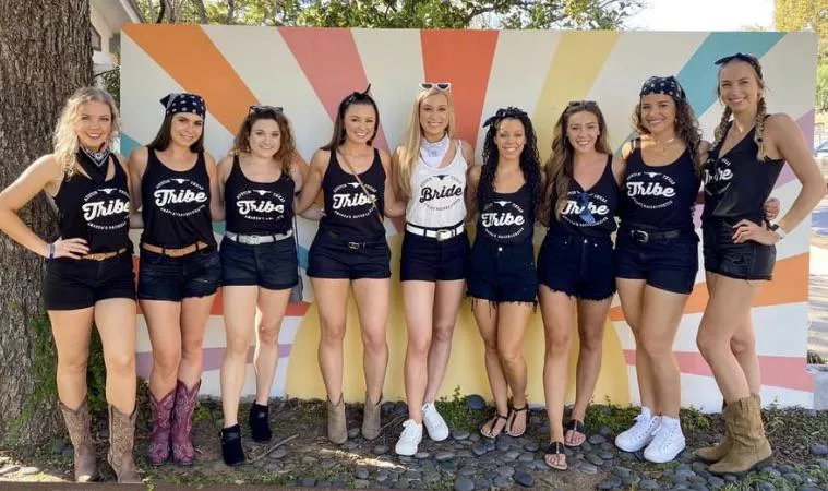 Which two members of this “bride tribe” are coming home from the bar with you? Who gets used and how? Who gets the cum? Comment below