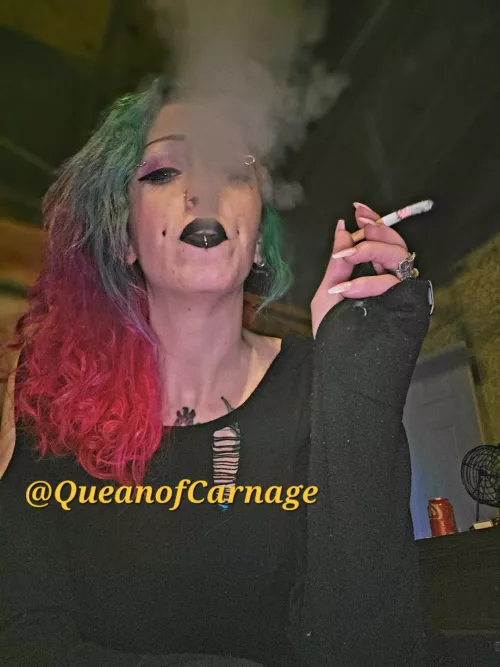 Who doesnt enjoy watching a pretty goth girl smoke cigarettes