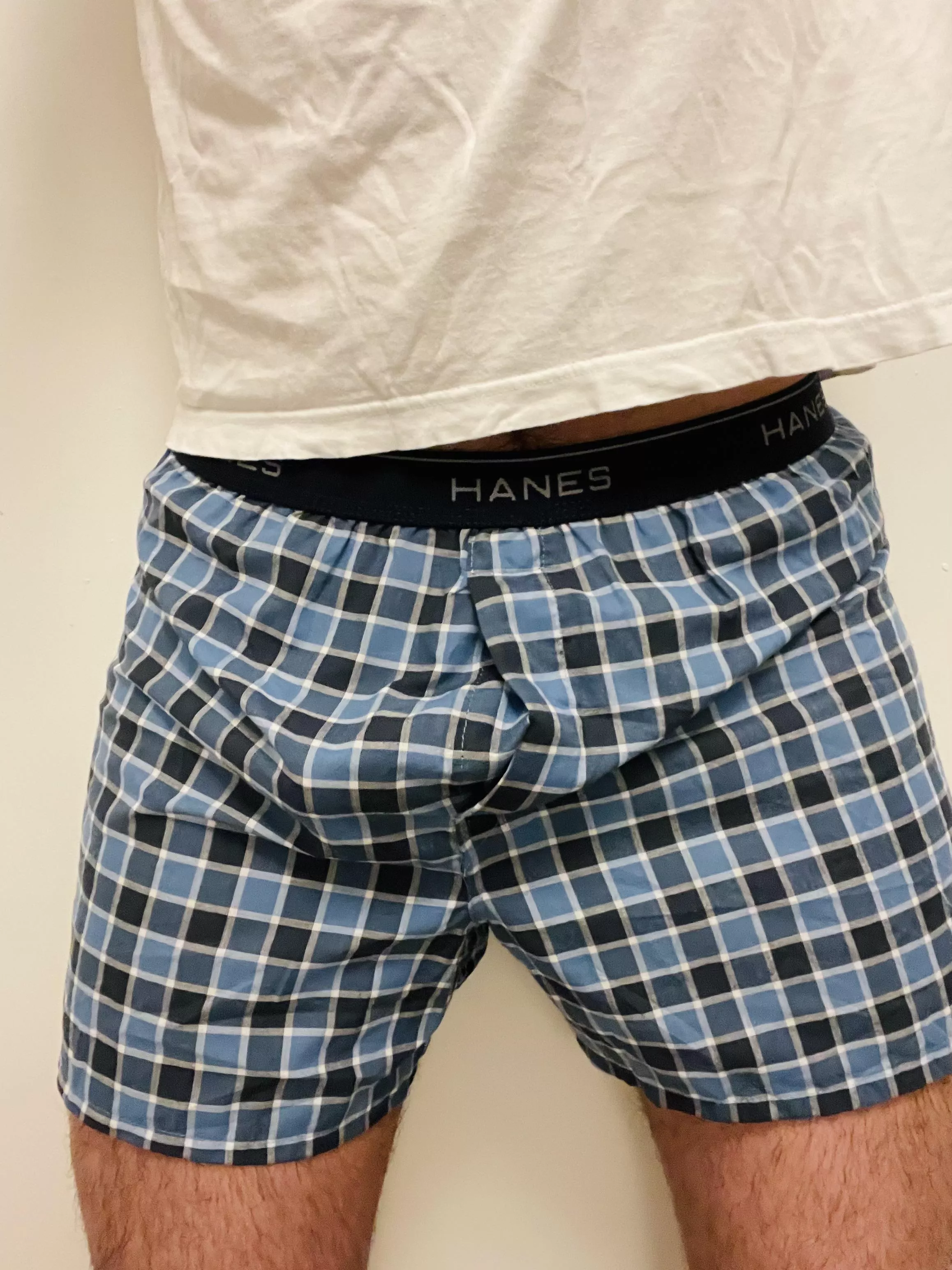 Working my way through the new pack of Hanes boxers! 😉