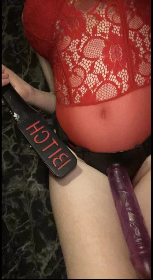 Would you be a good bitch and sit on my lap? 😈