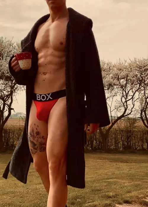 Would you stay at mine? This is how I walk around in the morning!