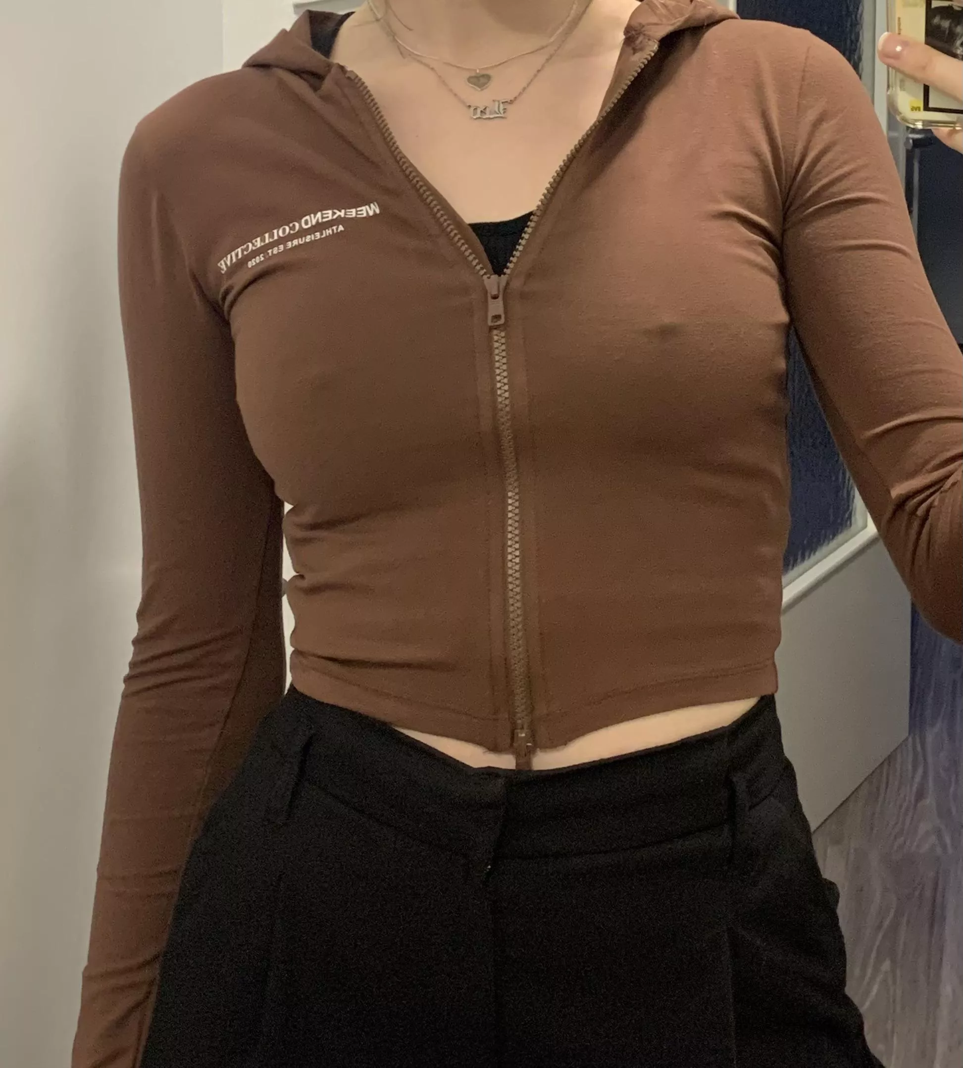 you made my nipples so hard they are visible even trough a jacket 😱