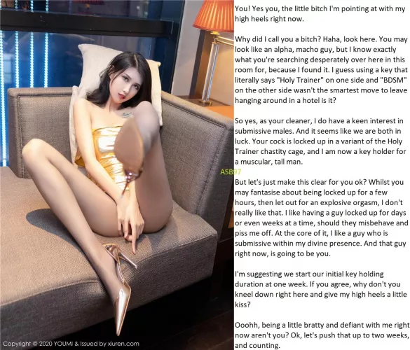 Your cleaner becoming your keyholder? A win in my books