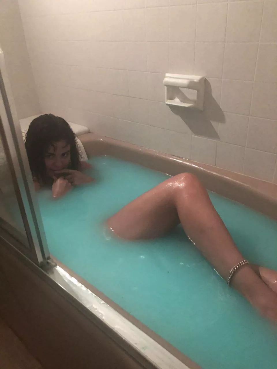 Your mom invites your friend in the tub with her and tells you to go outside. What do you think she's going to do?