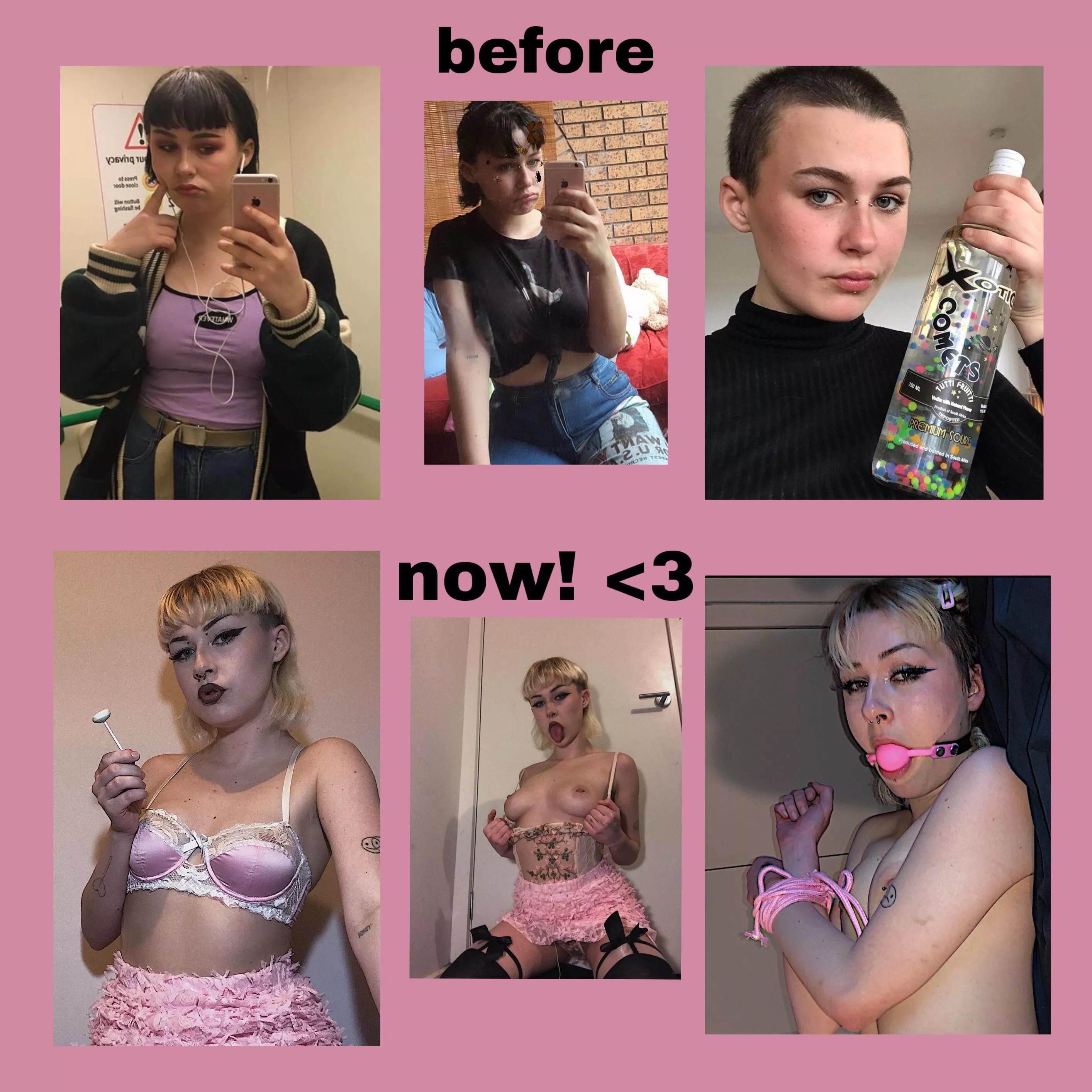 19yo and a baby bimbo 💞🎀 bc i know my true purpose in life! so here’s my transformation so far ☺️ would love to find mentors and support for my journey <3 what do you think of my progress so far? 19yo and a baby bimbo 💞🎀 bc i know my true purpose in life! so here’s my transformation so far ☺️ would love to find mentors and support for my journey <3 what do you think of my progress so far?