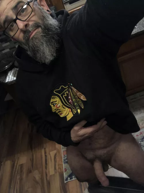 [47] Beard, boner, Blackhawks. Is that a hat trick? I’m in a mood tonight, dms most definitely open…