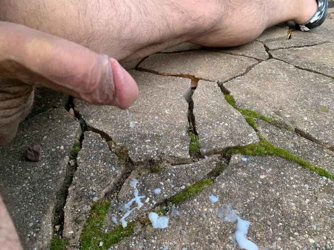 (55) When my wife goes to work I play on the patio.