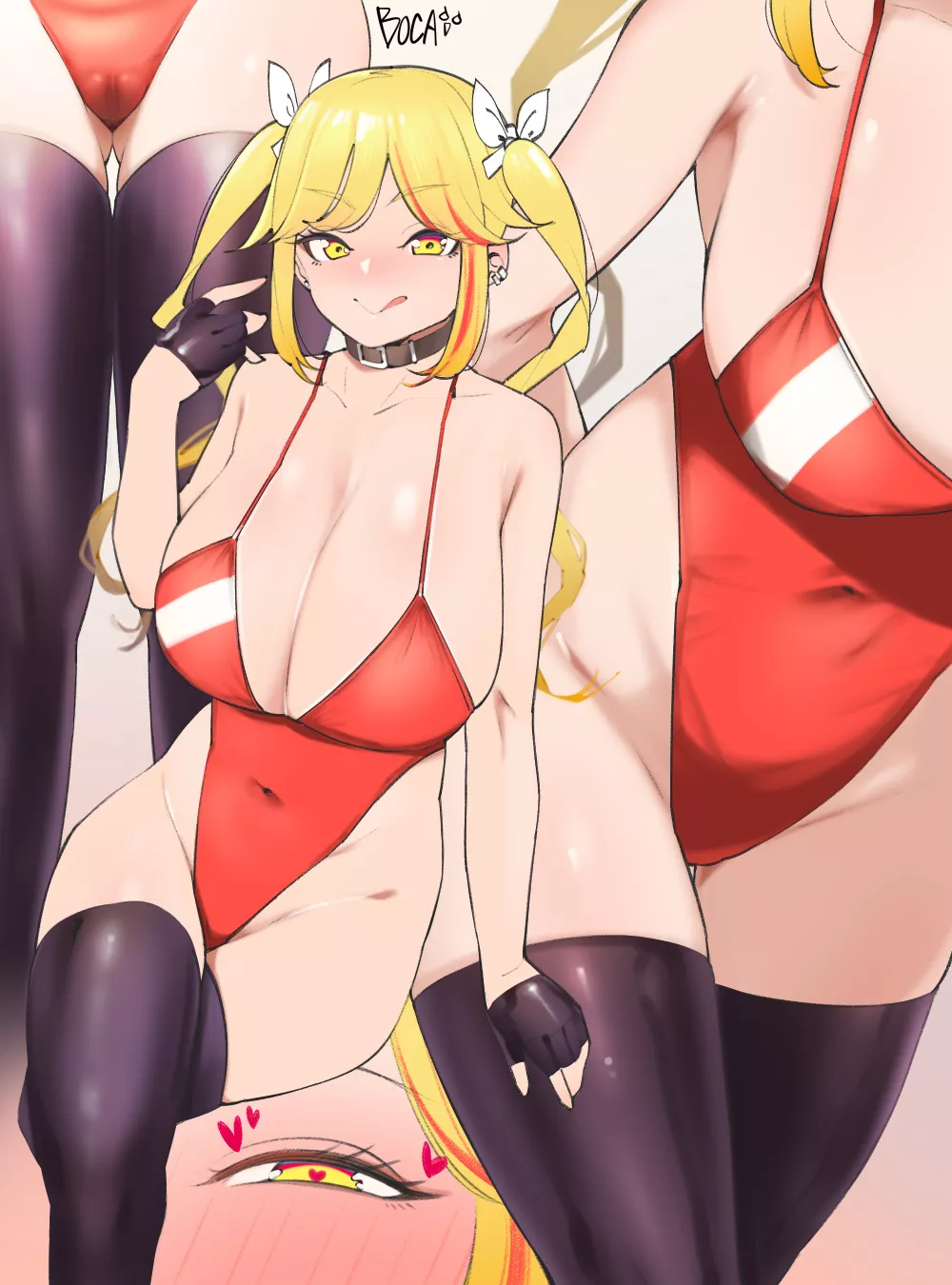 A cheeky look... Red Leotard Lust (Boca) [Original]