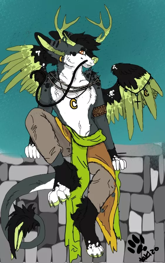 A cool noodle dragon my gf and I made together. A cool noodle dragon my gf and I made together.