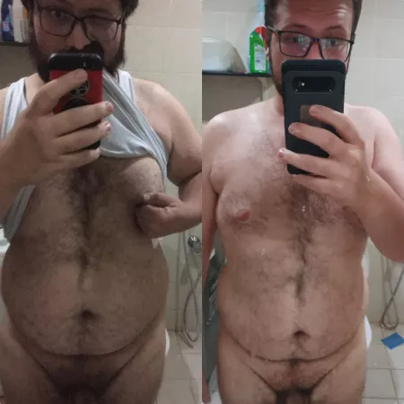 A difference of 30 kilos... Not a very visible difference but still.... Keto saved my life 😅 Male 28
