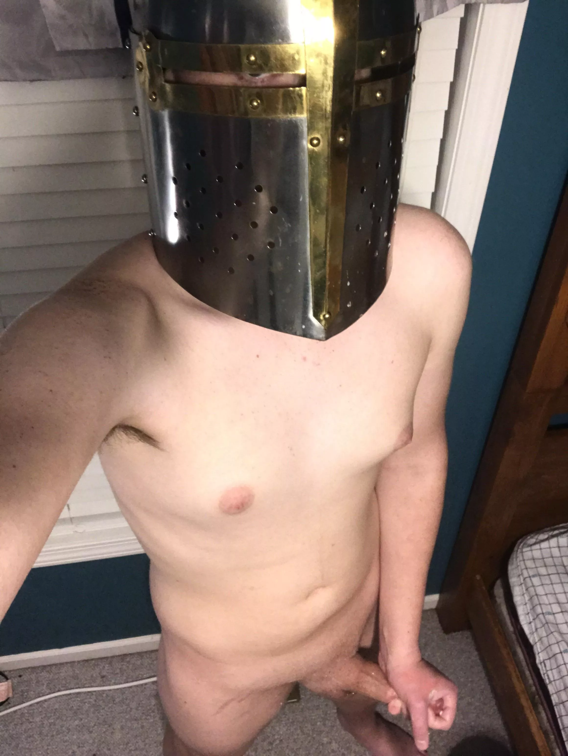 A knight with his dagger