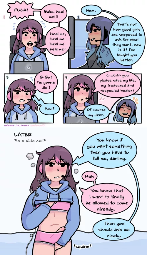 A lesson in how to ask your dom for something (inside & out of the bedroom)💙[OC]