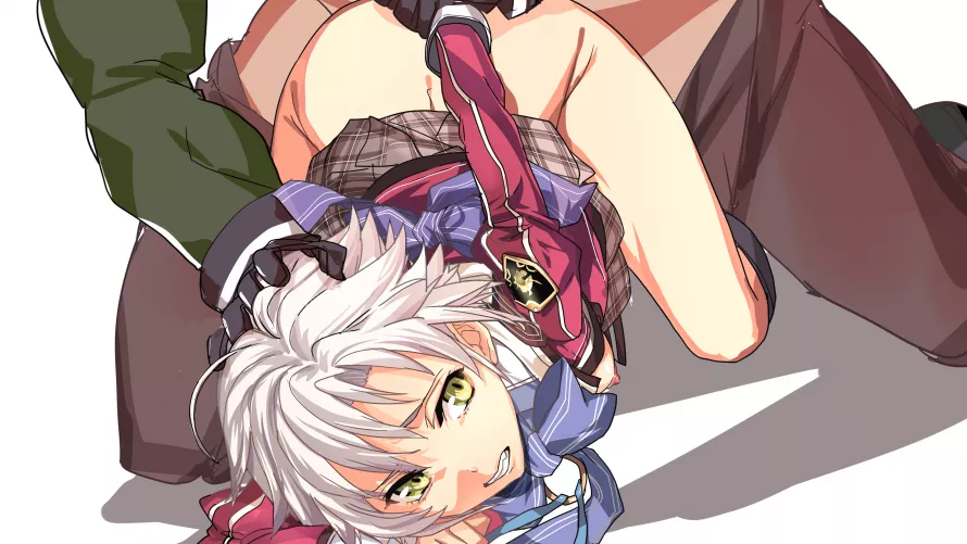 A master anally breaking in his new pet kitten