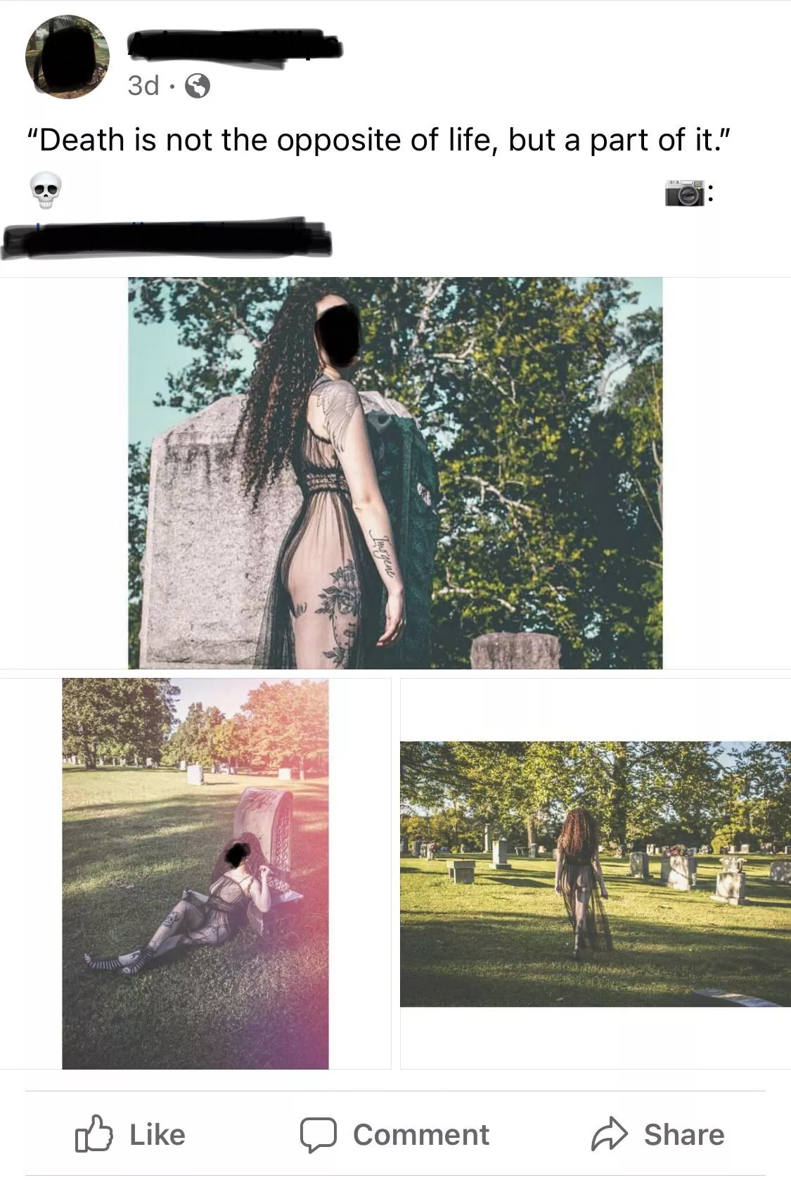 A ‘sexy’ cemetery shoot