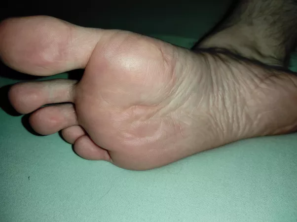 After a long day of wearing shoes, they're finally free