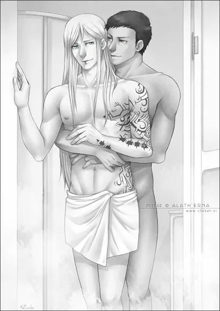 after shower, by alatherna