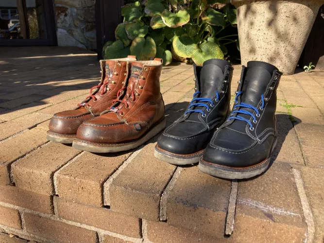 All brushed off, Nick’s kilties laced into the Perrys, ready for another week on the clock.