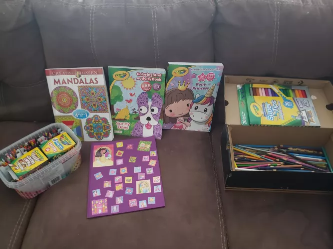 all my coloring stuffs! 🙂