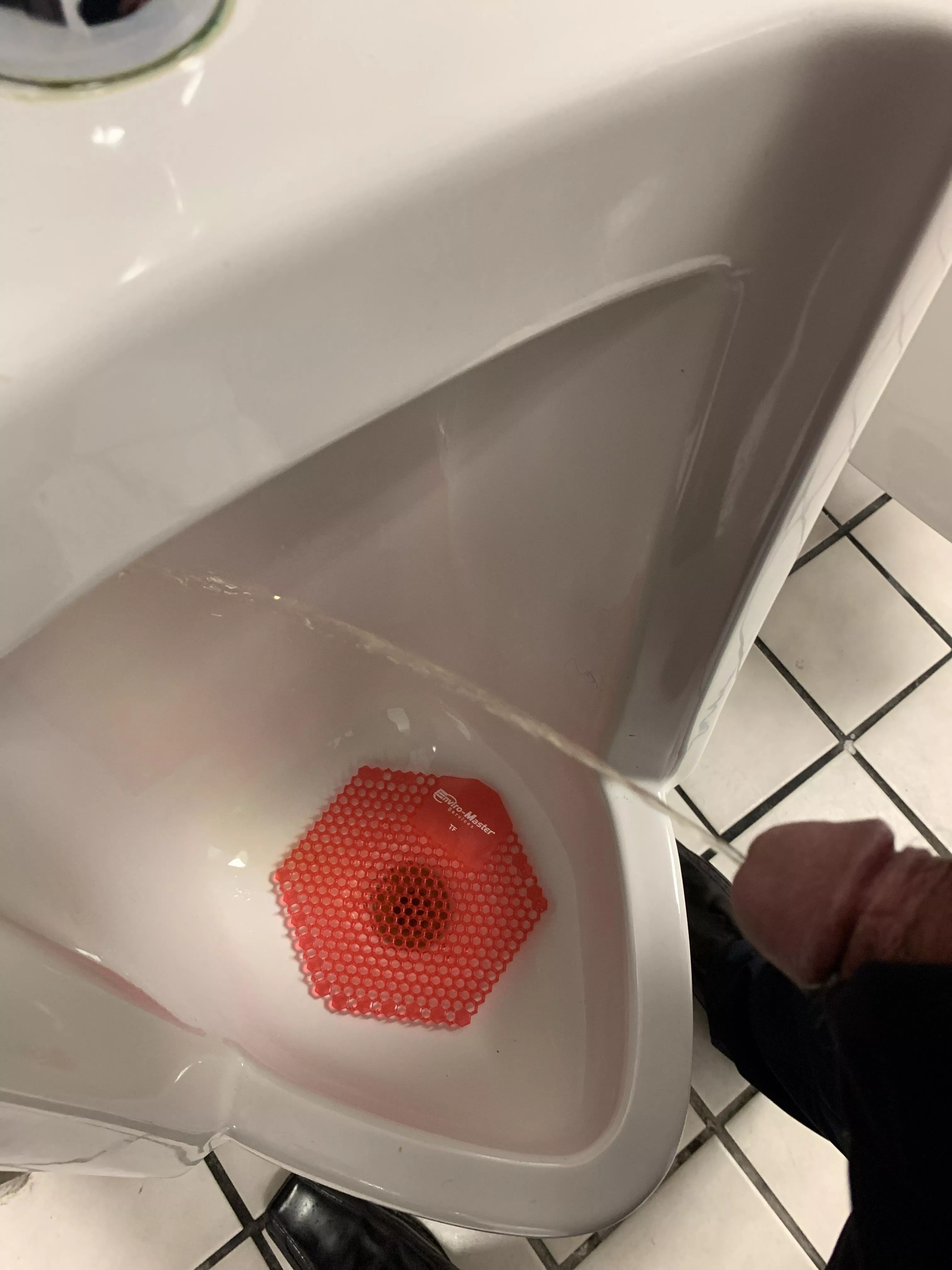 Almost didn’t make it to the urinal 😈
