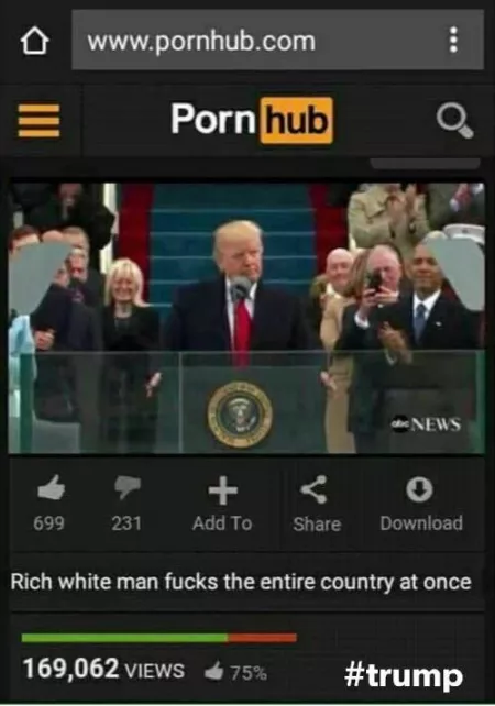 America Collectively Gets Fucked on Pornhub.