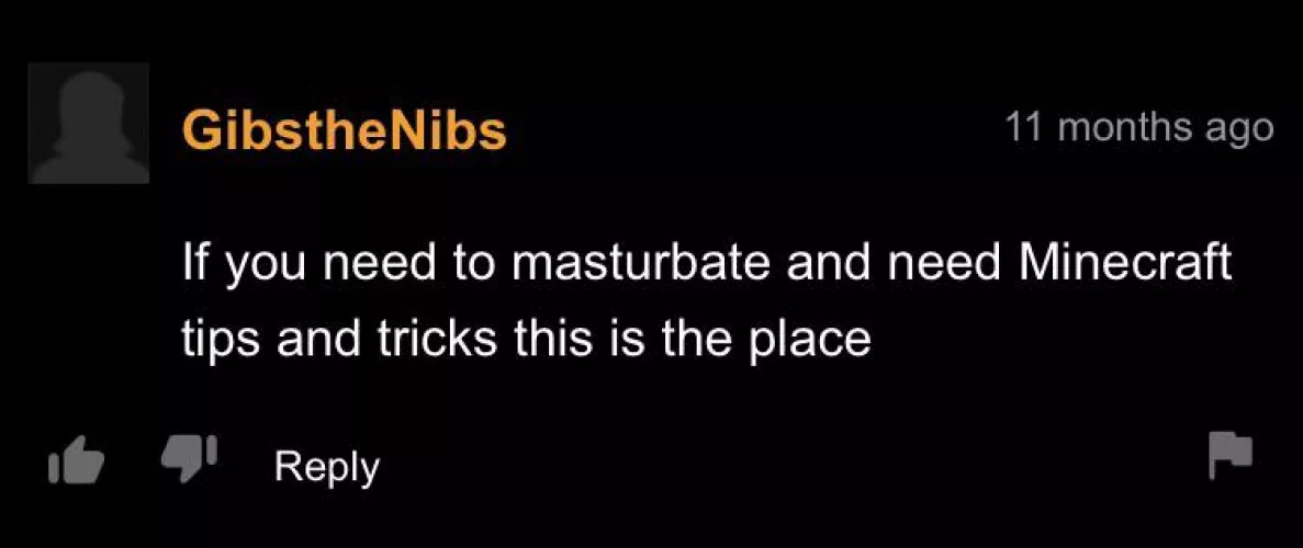 And they say minecraft players are virgins