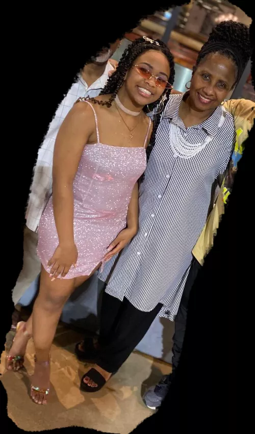 Another Black Ebony one for you, hope you guys enjoy (Daughter is 21, she just looks young because and has a baby face, mom is in her 50's, 52 or 53 I think, her mom and dad had her at an older age)