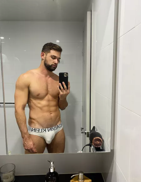 Another day, another white pair of briefs