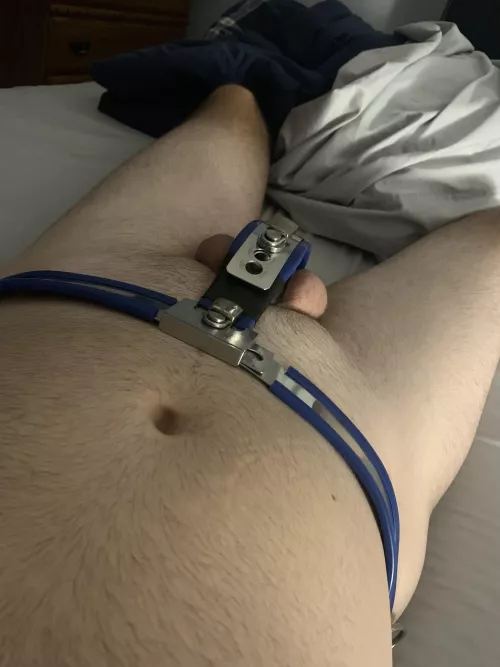 Another morning waking up in my belt🔒she loves seeing me this way