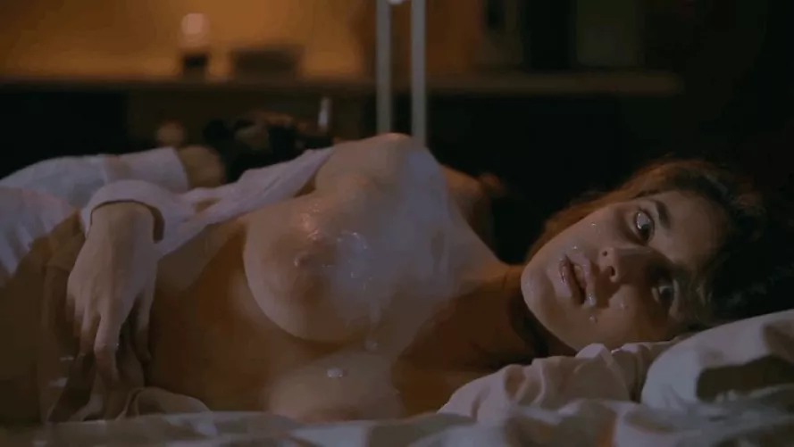 Any idea where this might be from? It seems like a real movie? She pulls the condom out and spreads the cum on herself. Any idea where this might be from? It seems like a real movie? She pulls the condom out and spreads the cum on herself.
