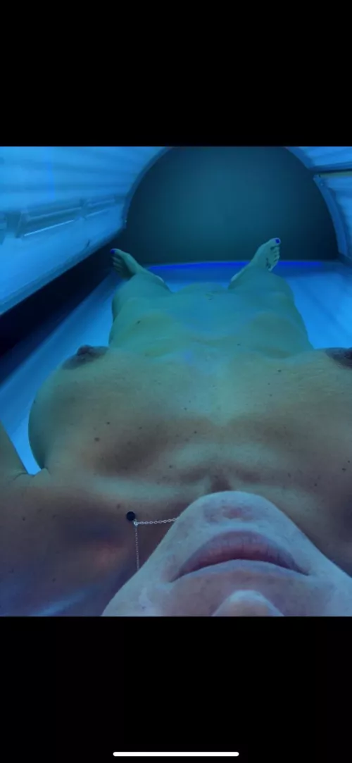 Anyone else always feel naughty when tanning?