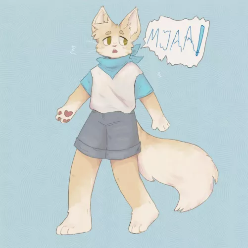 Anyone else imagine their pets as furries sometimes??? This is my cat Percy if was an mathelg char haha (art by me @kaniines on Twitter)