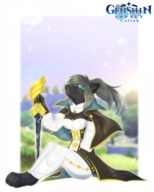 Art for Genshin Impact collab [by me, Jay_Lee_San on FA]