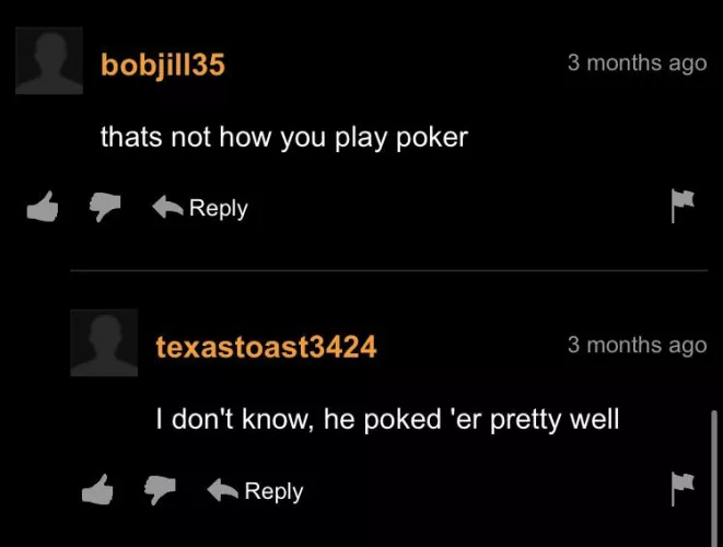 As a gambler I was very offended.