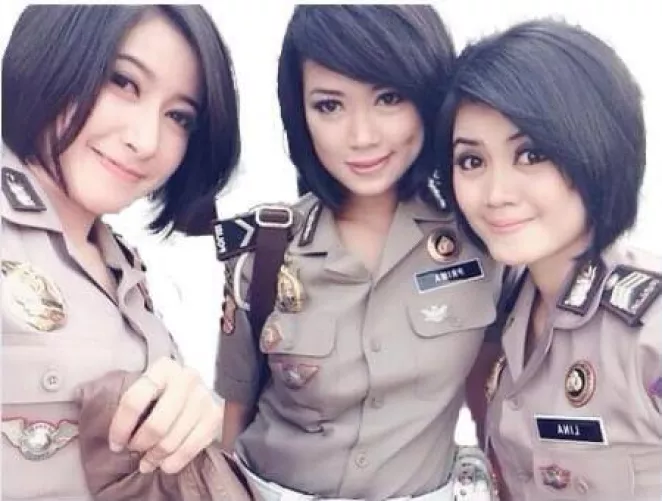 Asians in uniform…