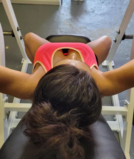 At the gym 💪Got to keep my 50yr body in shape! You like the view?