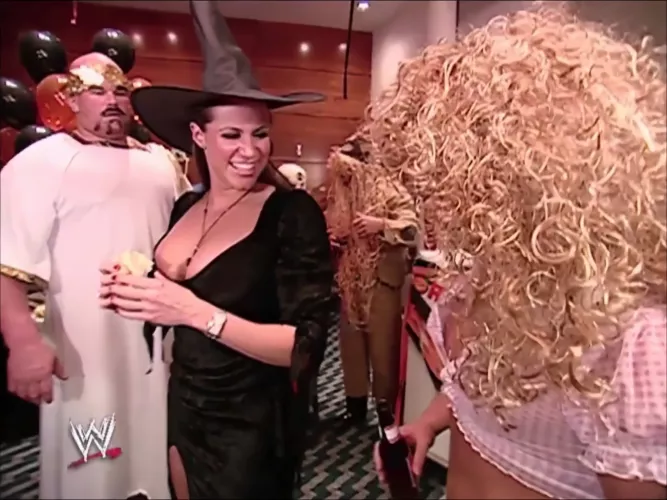 A-Train looking like he wants a taste of Steph's titties