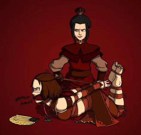 Azula showing off her talent for bondage (Peytell)