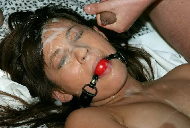 Ball gag facial