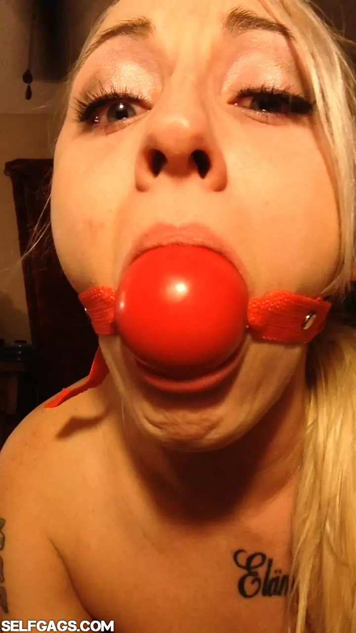 Ball Gagged Blonde