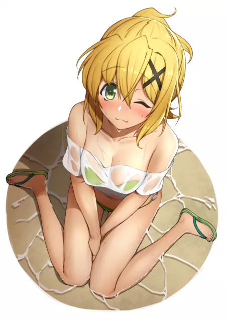 Beach wink. [Symphogear]