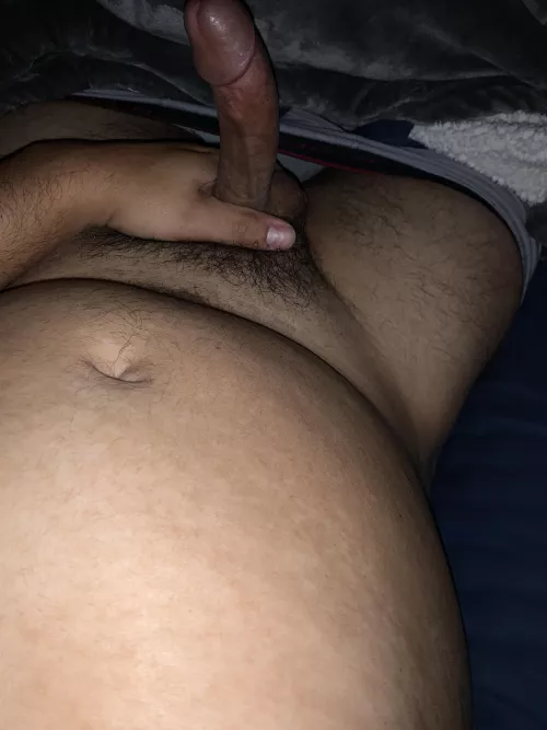 Belly and cock