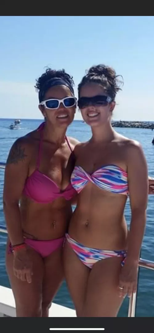 Big titted fit mom and sexy daughter, who do you fuck and where do you cum??