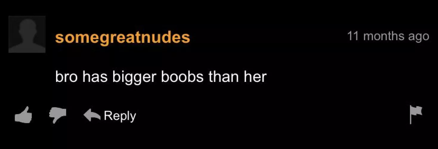 Bigger boobs… in the wrong way…