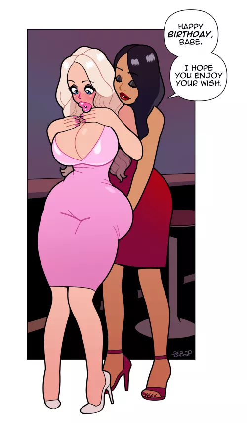 Birthday Bimbo by Blackshirtboy (Bimbofication)