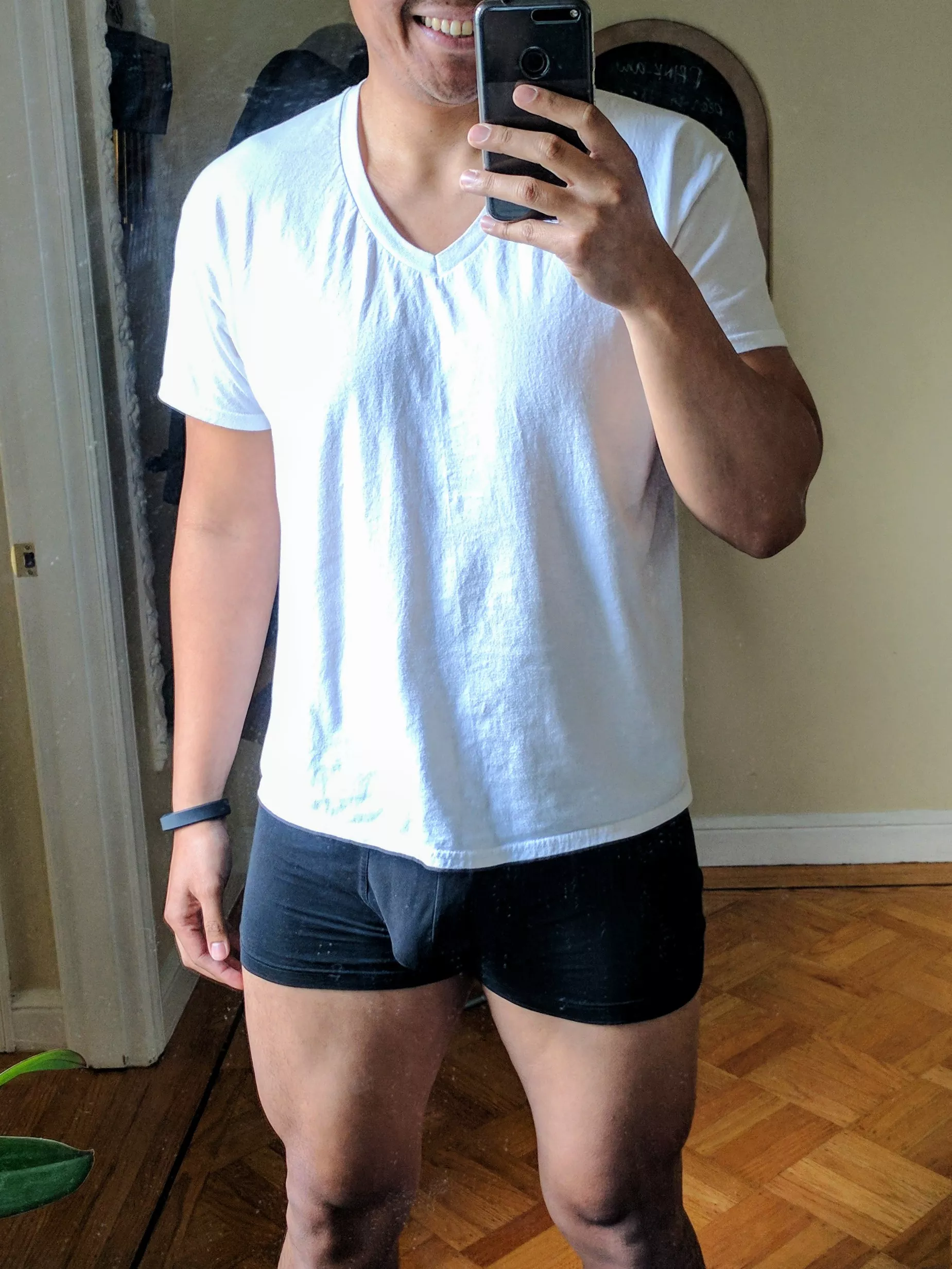 Black underwear/white tee ;) [M]