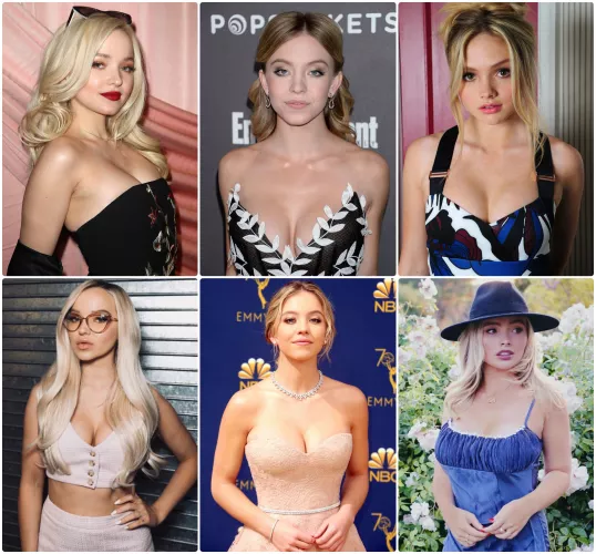 Blonde Actresses In Superhero Shows Under 5'6 and Thankfully Boasting Bountiful Bosoms: Dove Cameron, Sydney Sweeney, Natalie Alyn Lind