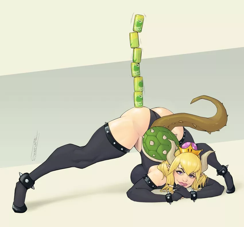 Bowsette taking the Jack-O challenge a step further.